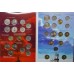Набор памятных монет России в альбоме, посвященный мирным и историческим событиям.