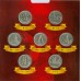 Памятный набор 5-ти рублевых монет 2016 года  в капсульном альбоме.  Серия «Города – столицы государств, освобожденные советскими войсками от немецко-фашистских захватчиков»