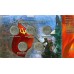 Набор памятных монет номиналом 5 рублей, посвященных Крыму и Севастополю +  купюра 100 рублей 2015 года  с изображением Крыма